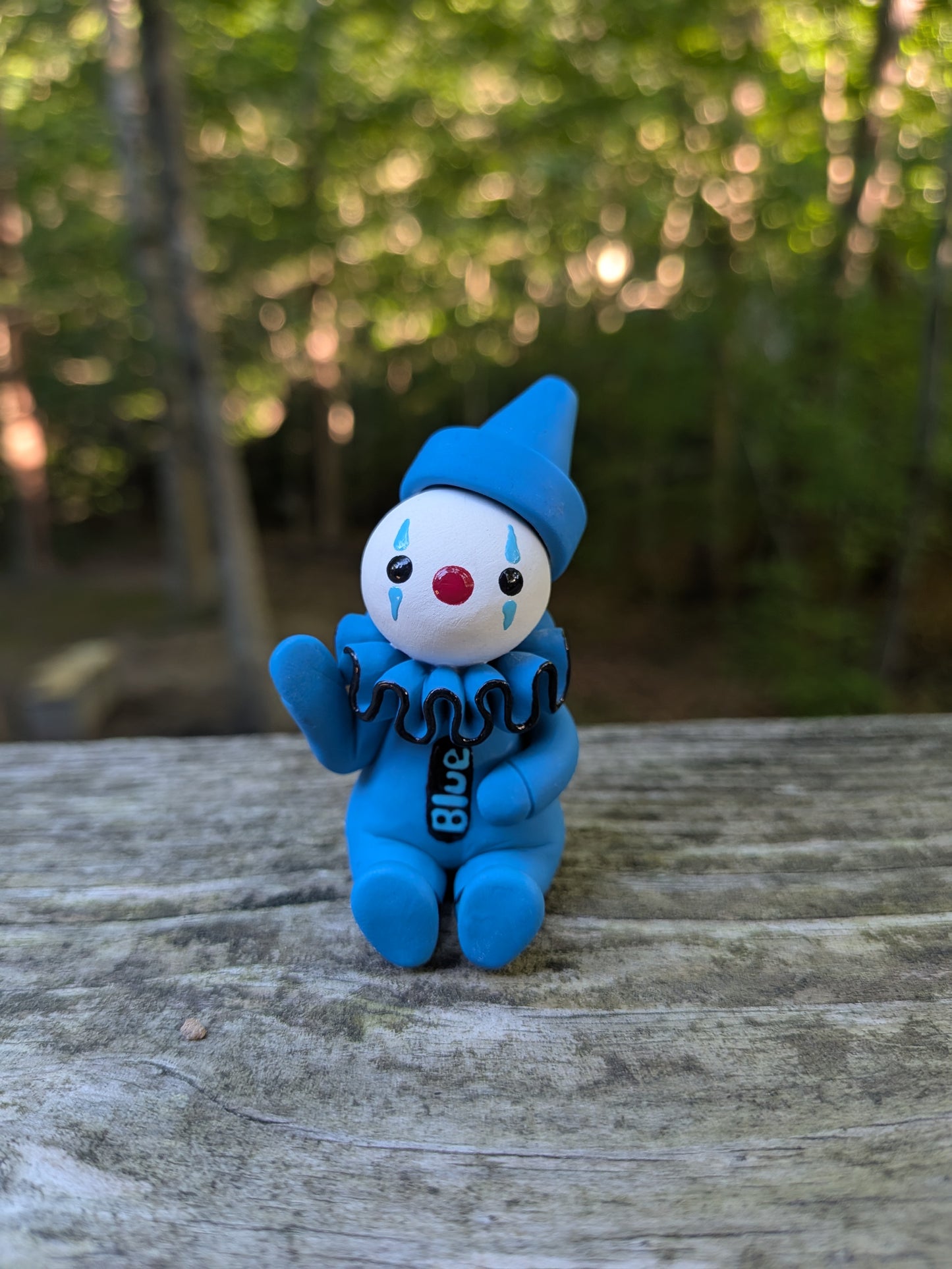 Blue Crayon Clown