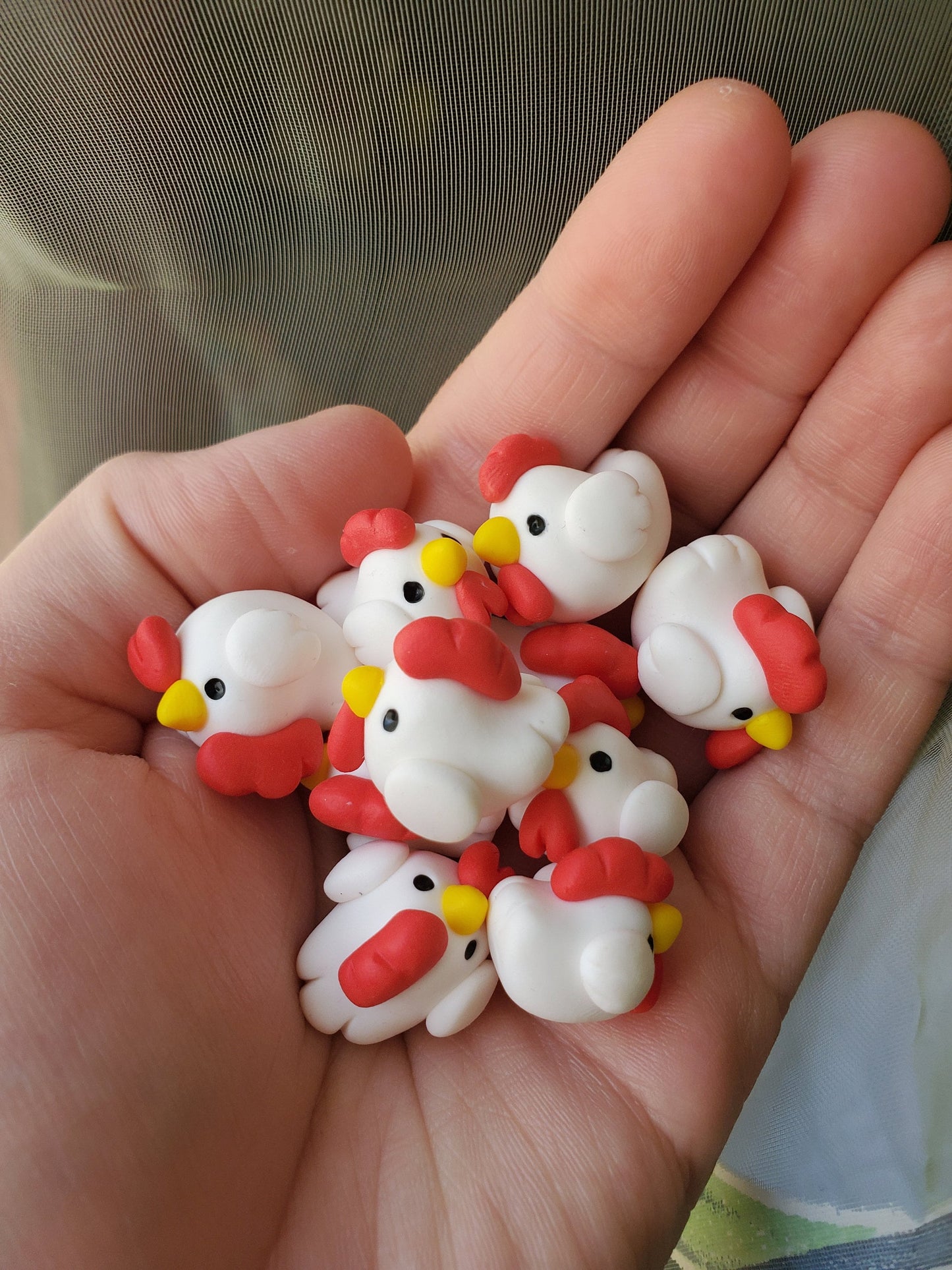 Chicken - Tiny Chicken figurine - Chicken sculpture - Animal miniature