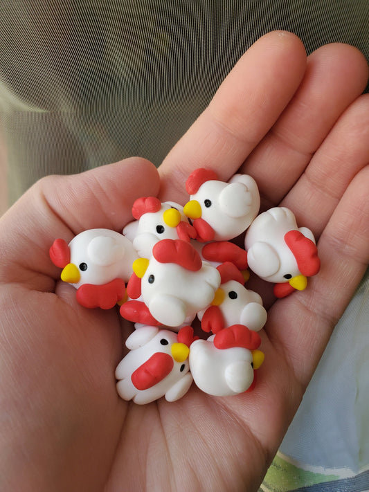 Chicken - Tiny Chicken figurine - Chicken sculpture - Animal miniature