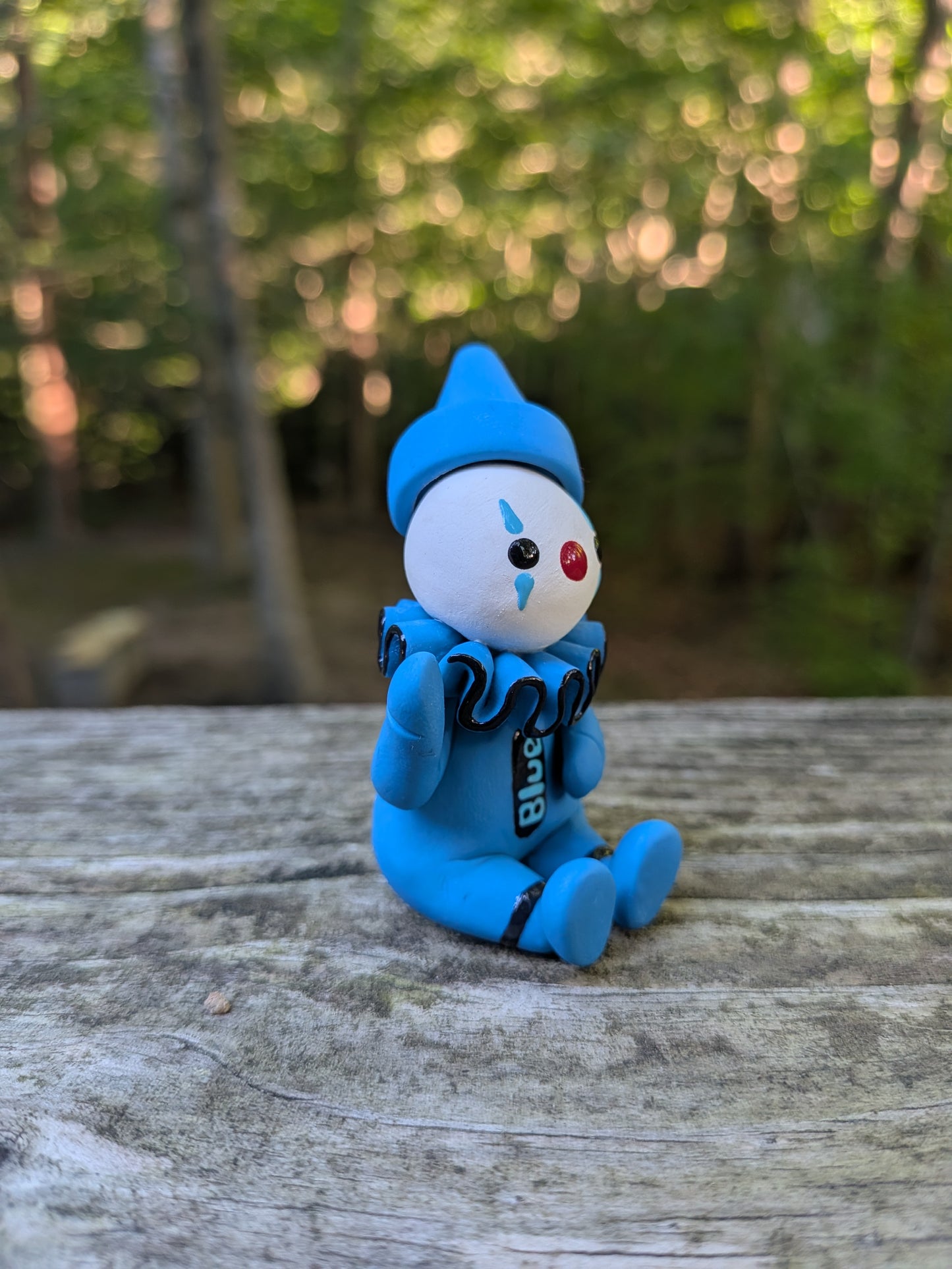 Blue Crayon Clown