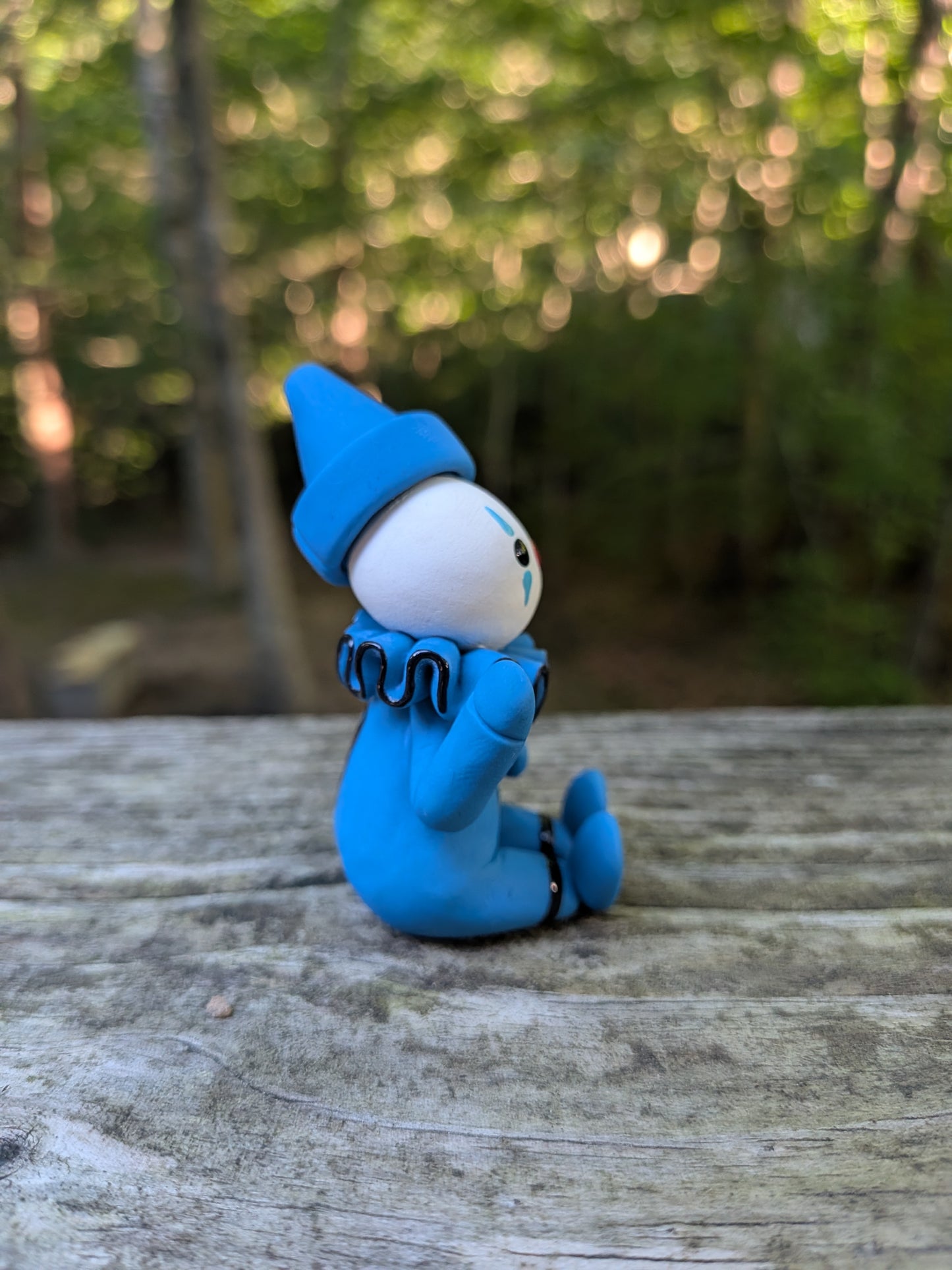 Blue Crayon Clown