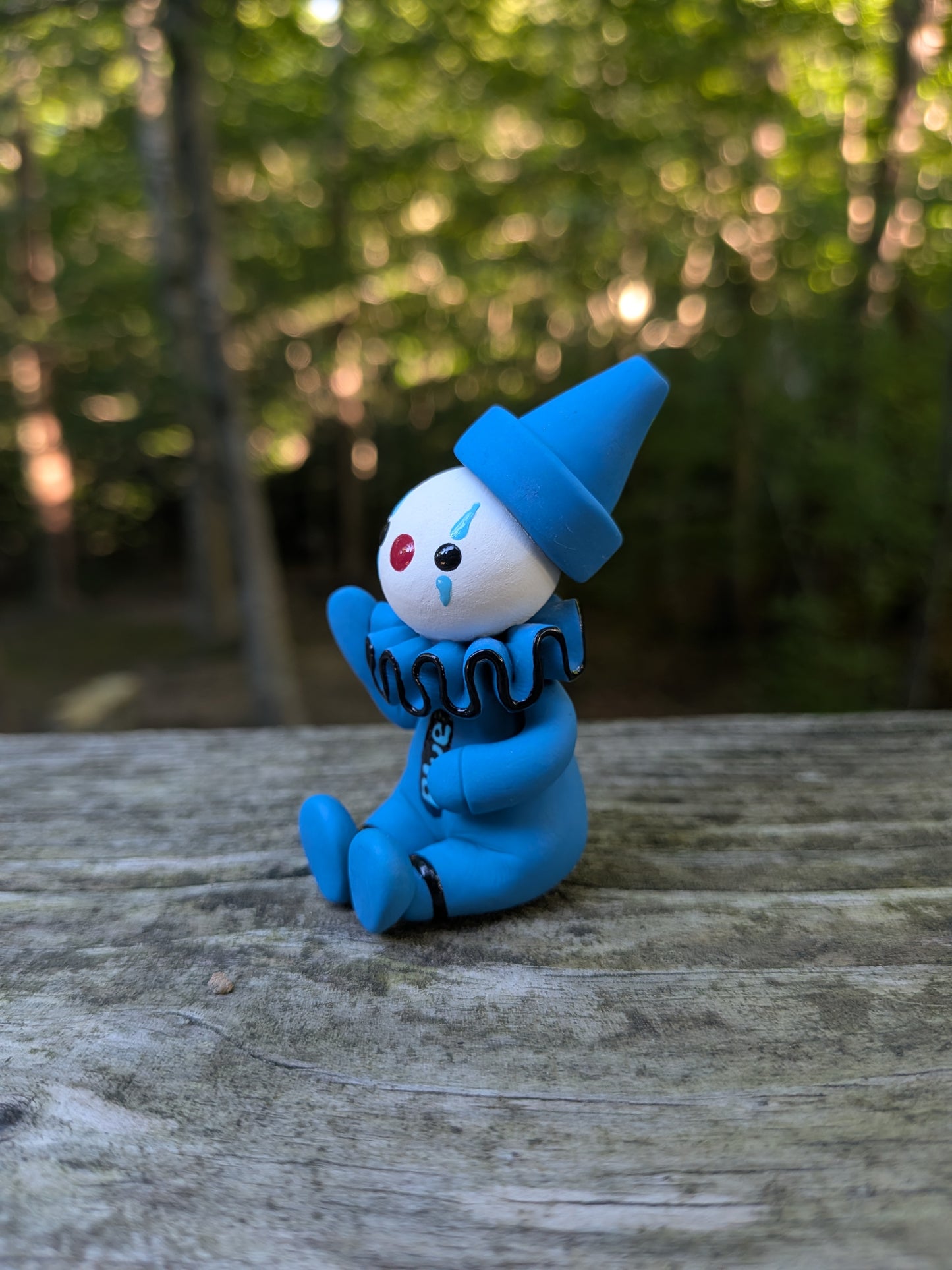 Blue Crayon Clown