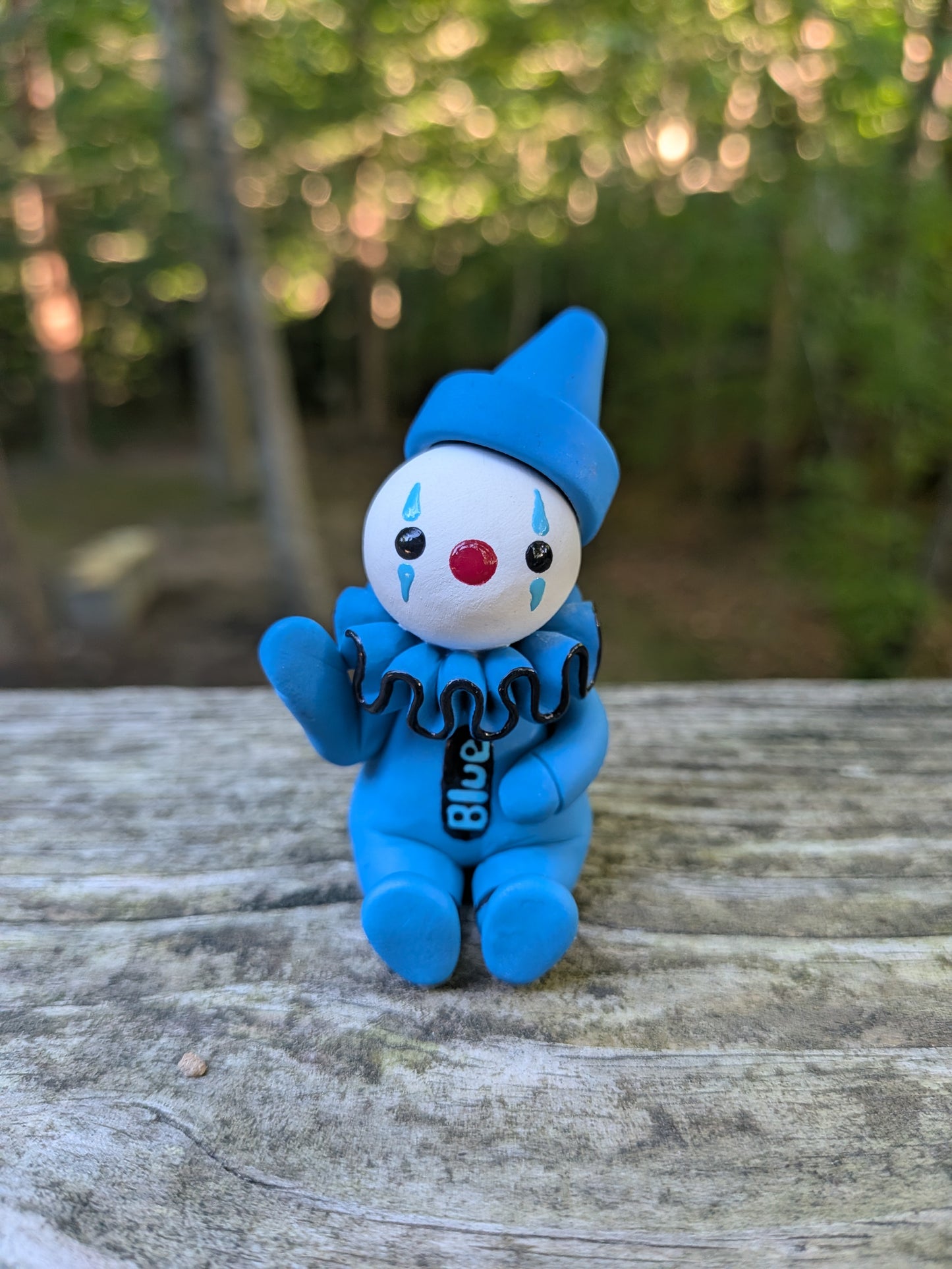 Blue Crayon Clown