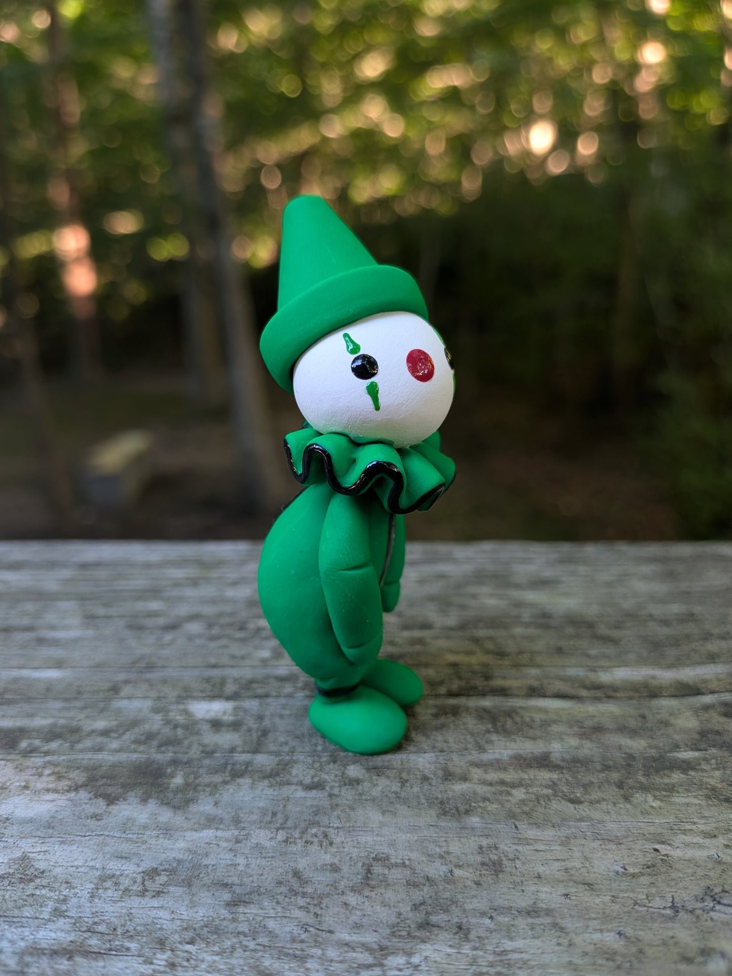 Green Crayon Clown