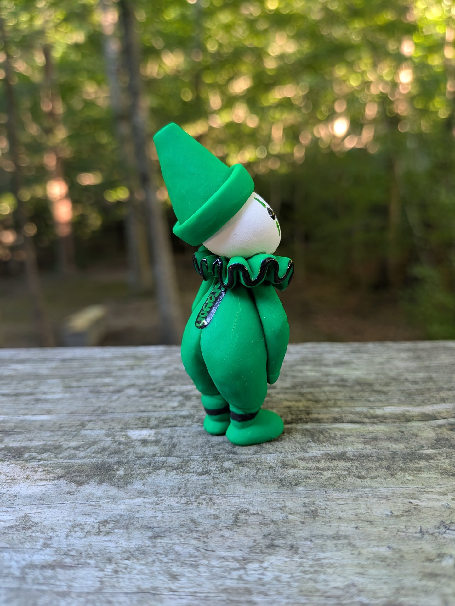 Green Crayon Clown