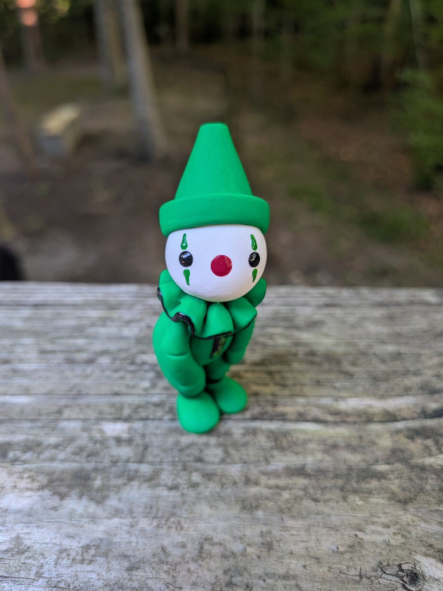 Green Crayon Clown