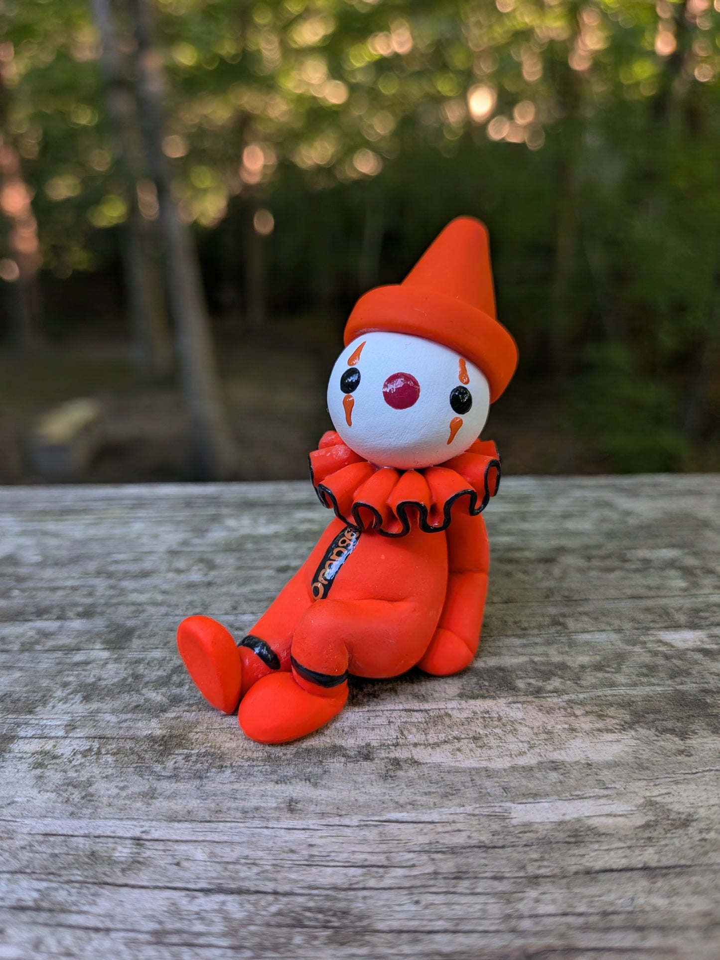 Orange Crayon Clown