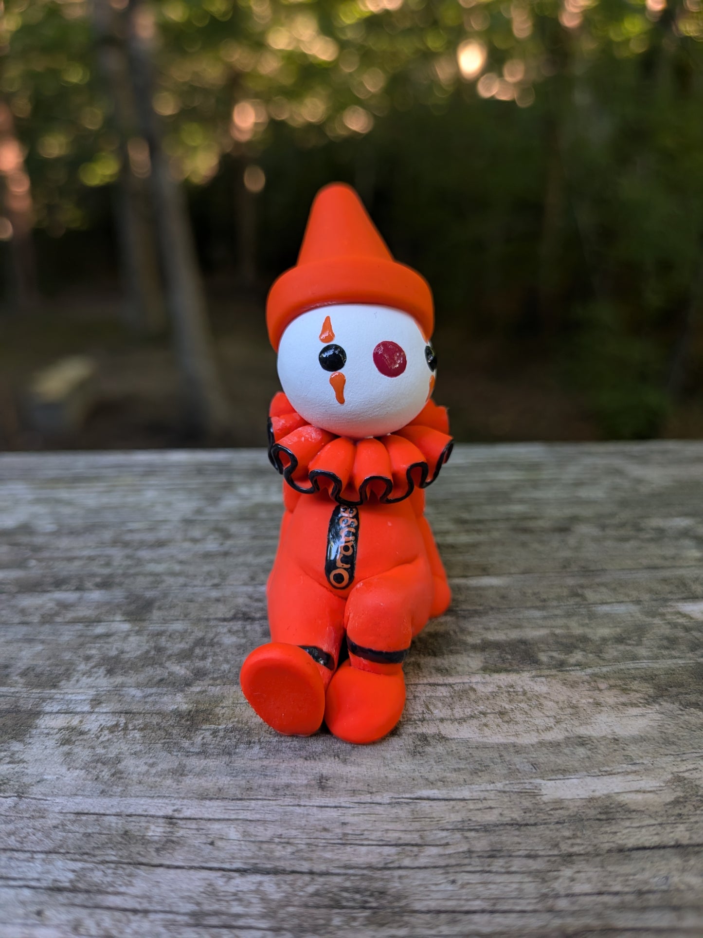 Orange Crayon Clown