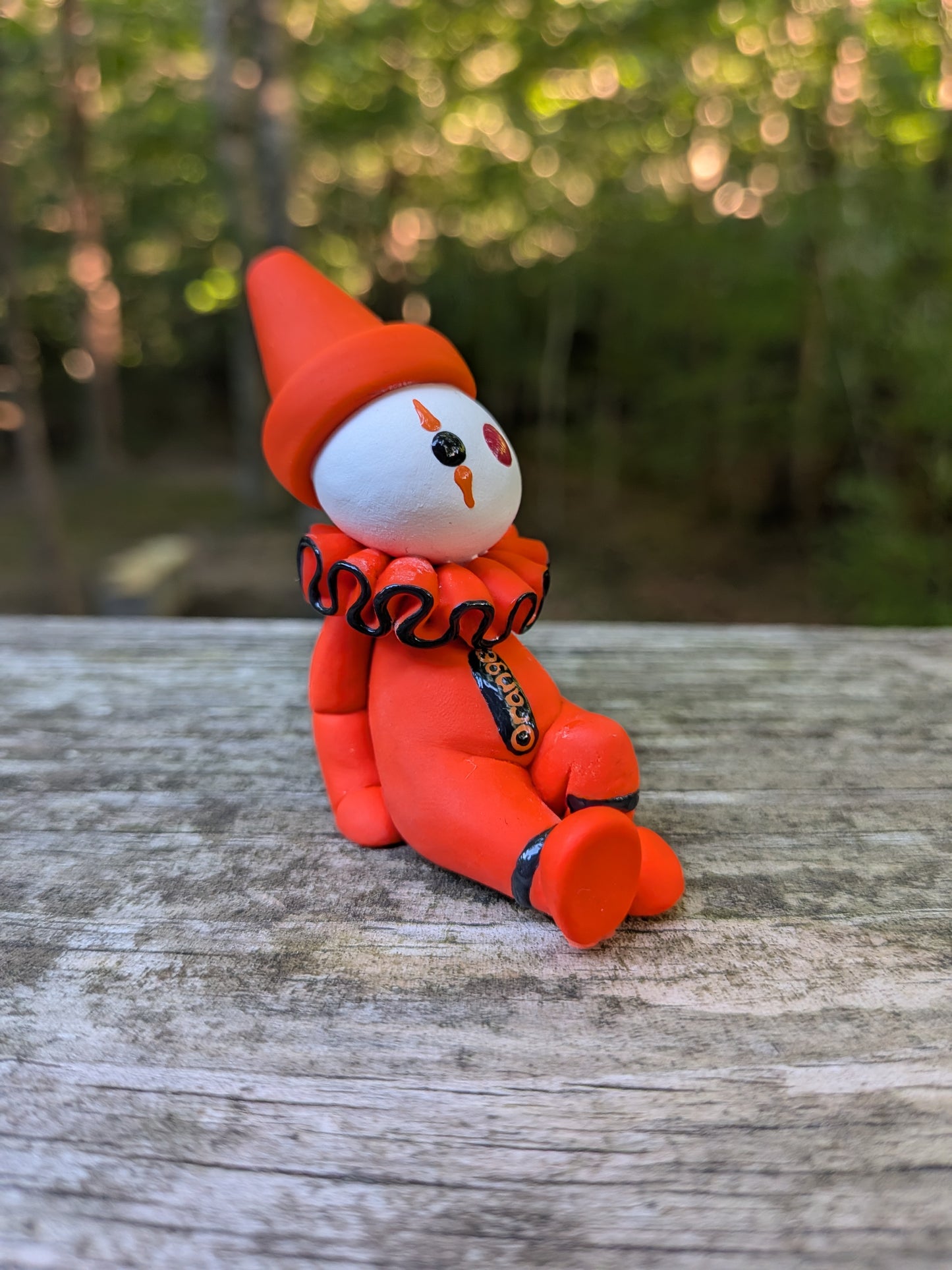 Orange Crayon Clown