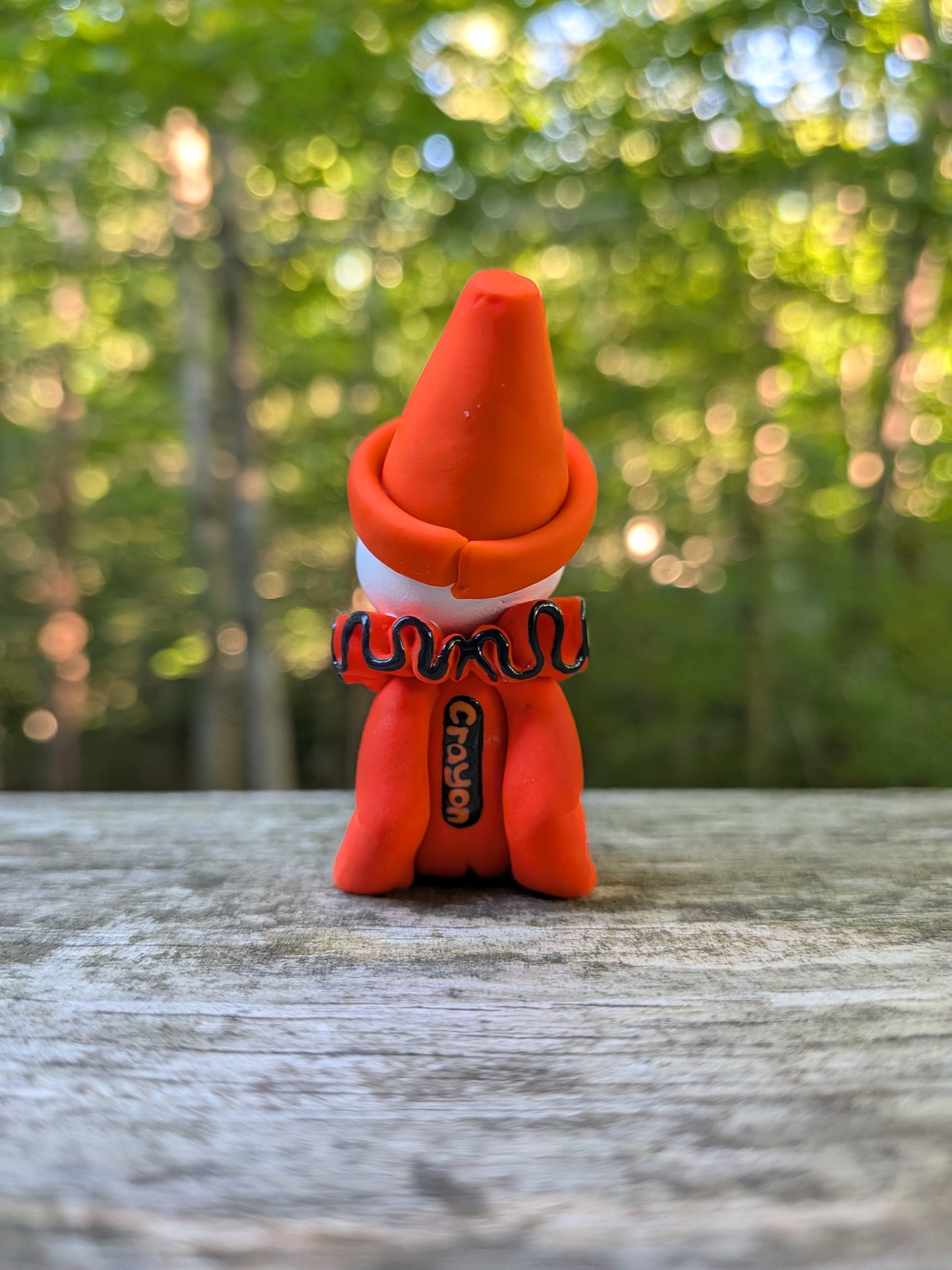 Orange Crayon Clown