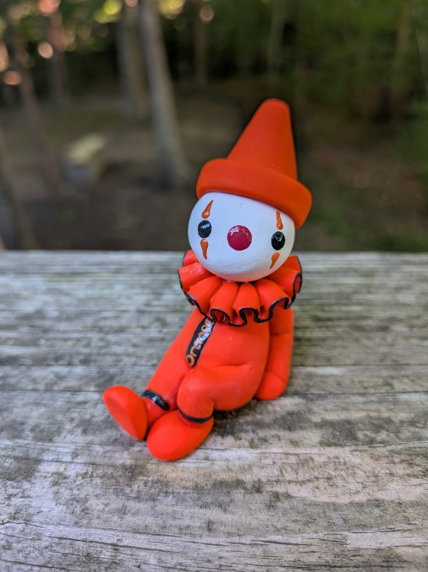 Orange Crayon Clown