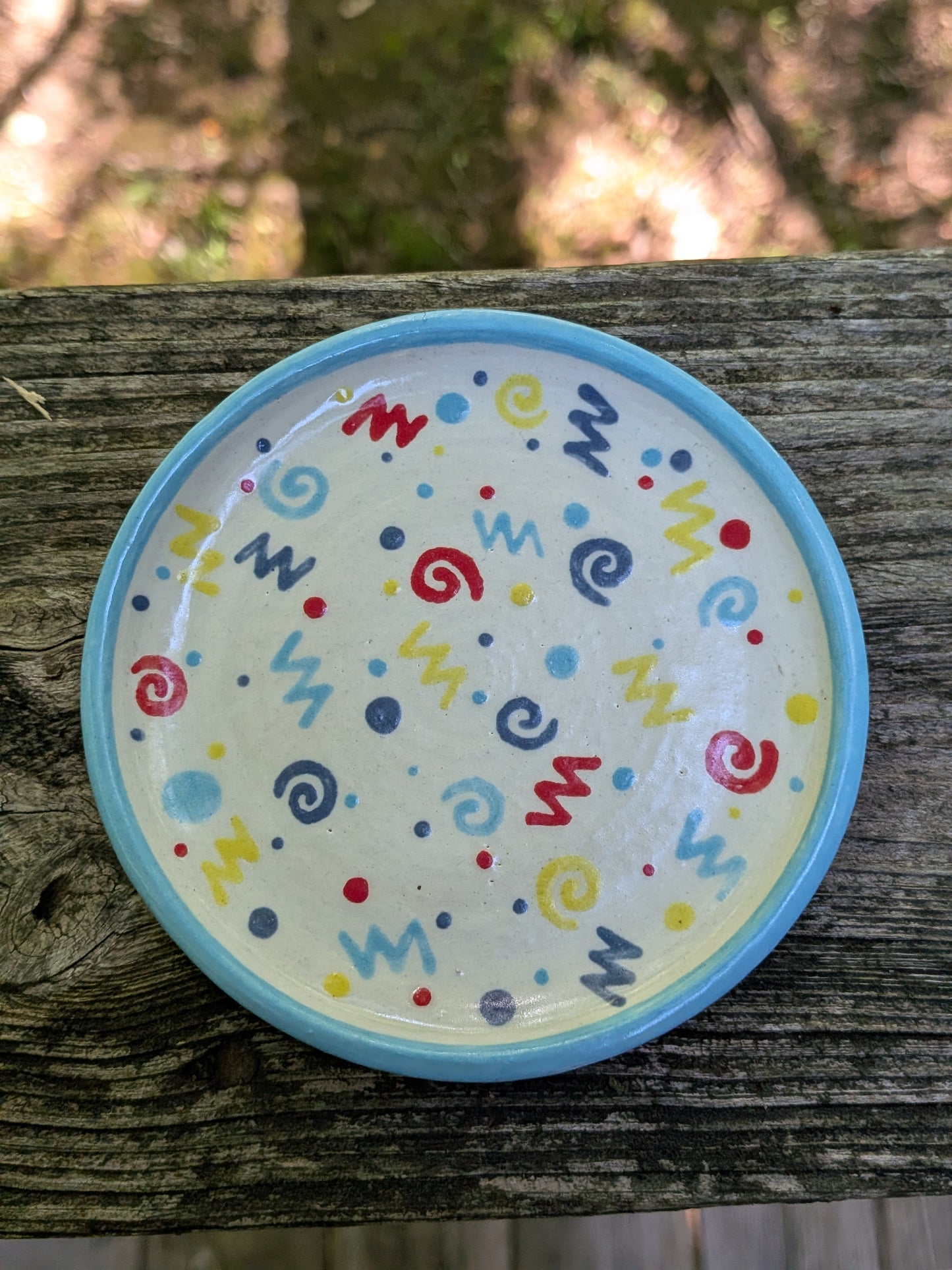 Confetti Teacup Cup and Saucer #2 (minor debris defect)
