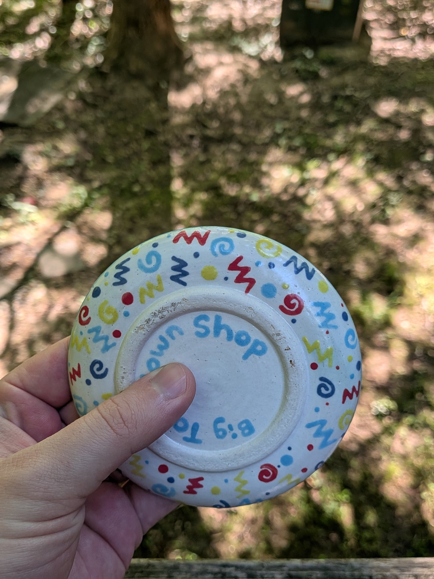 Confetti Teacup Cup and Saucer #2 (minor debris defect)