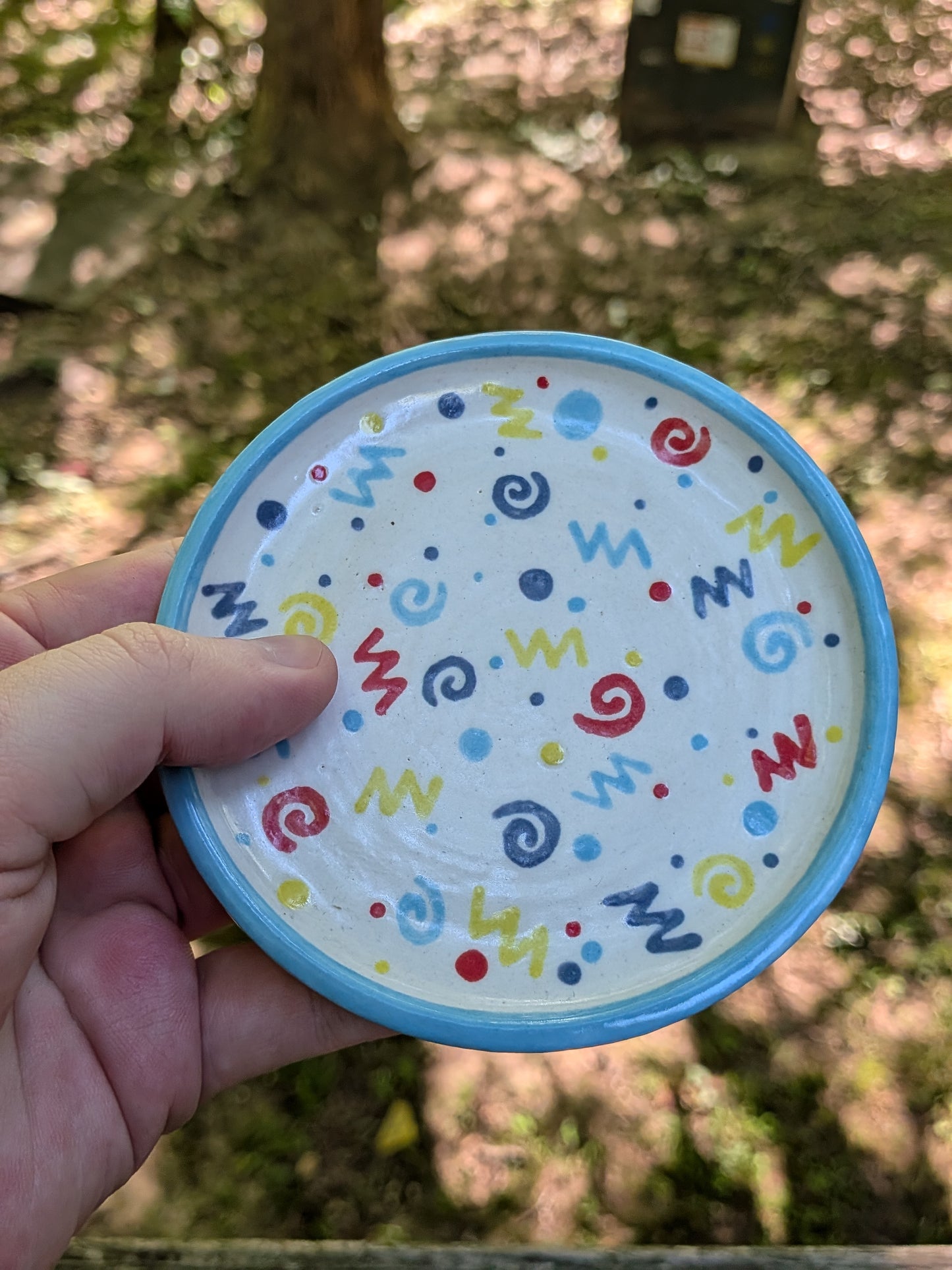 Confetti Teacup Cup and Saucer #2 (minor debris defect)