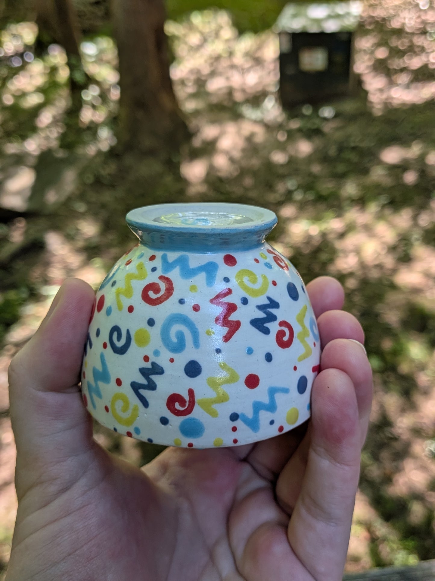 Confetti Teacup Cup and Saucer #2 (minor debris defect)