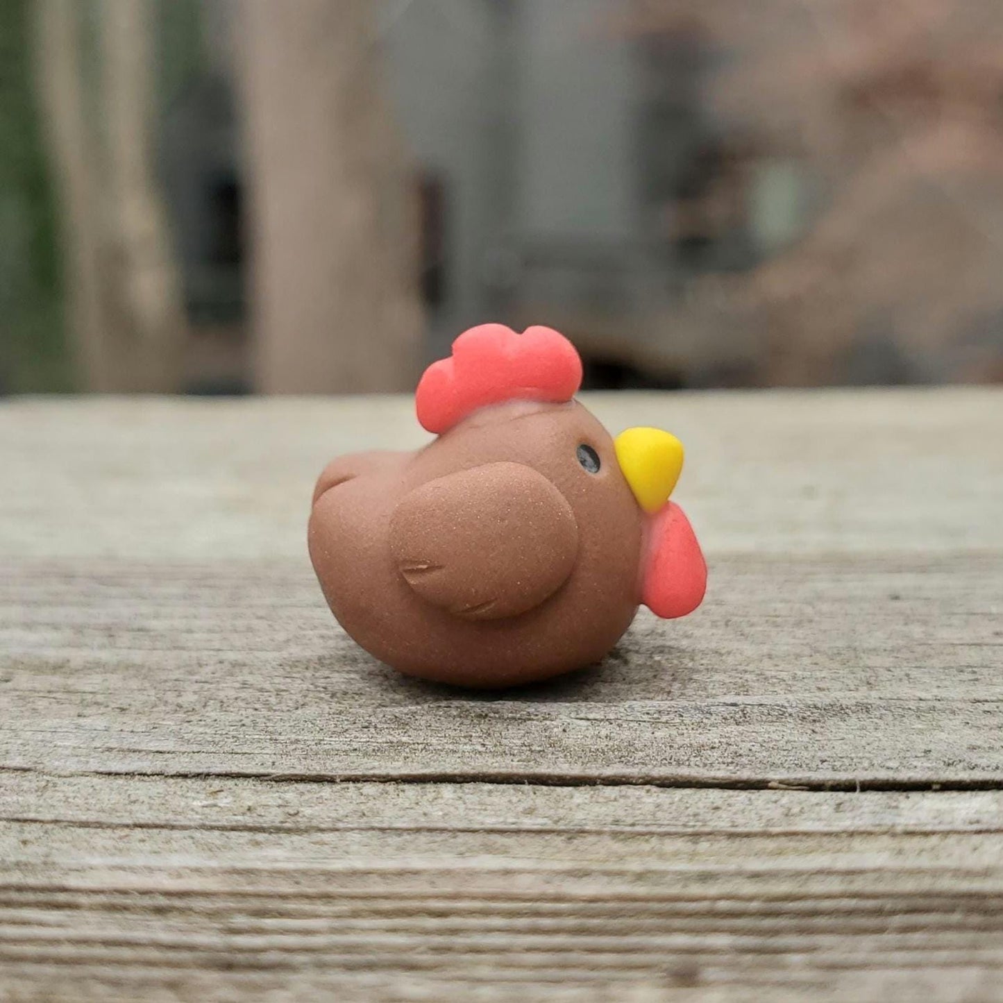 Chicken - Tiny Chicken figurine - Chicken sculpture - Animal miniature