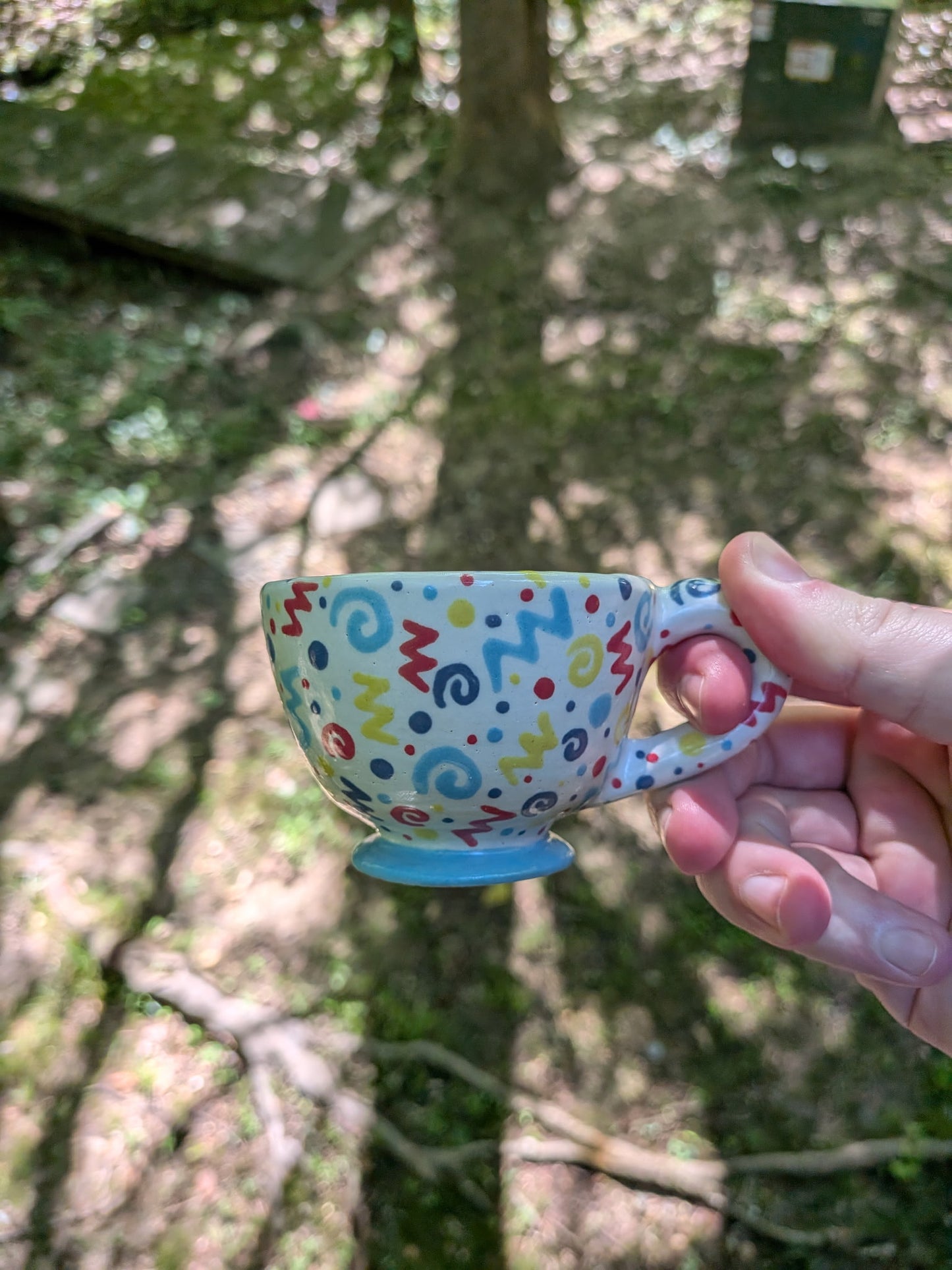Confetti Teacup Cup and Saucer #1 (no defects)
