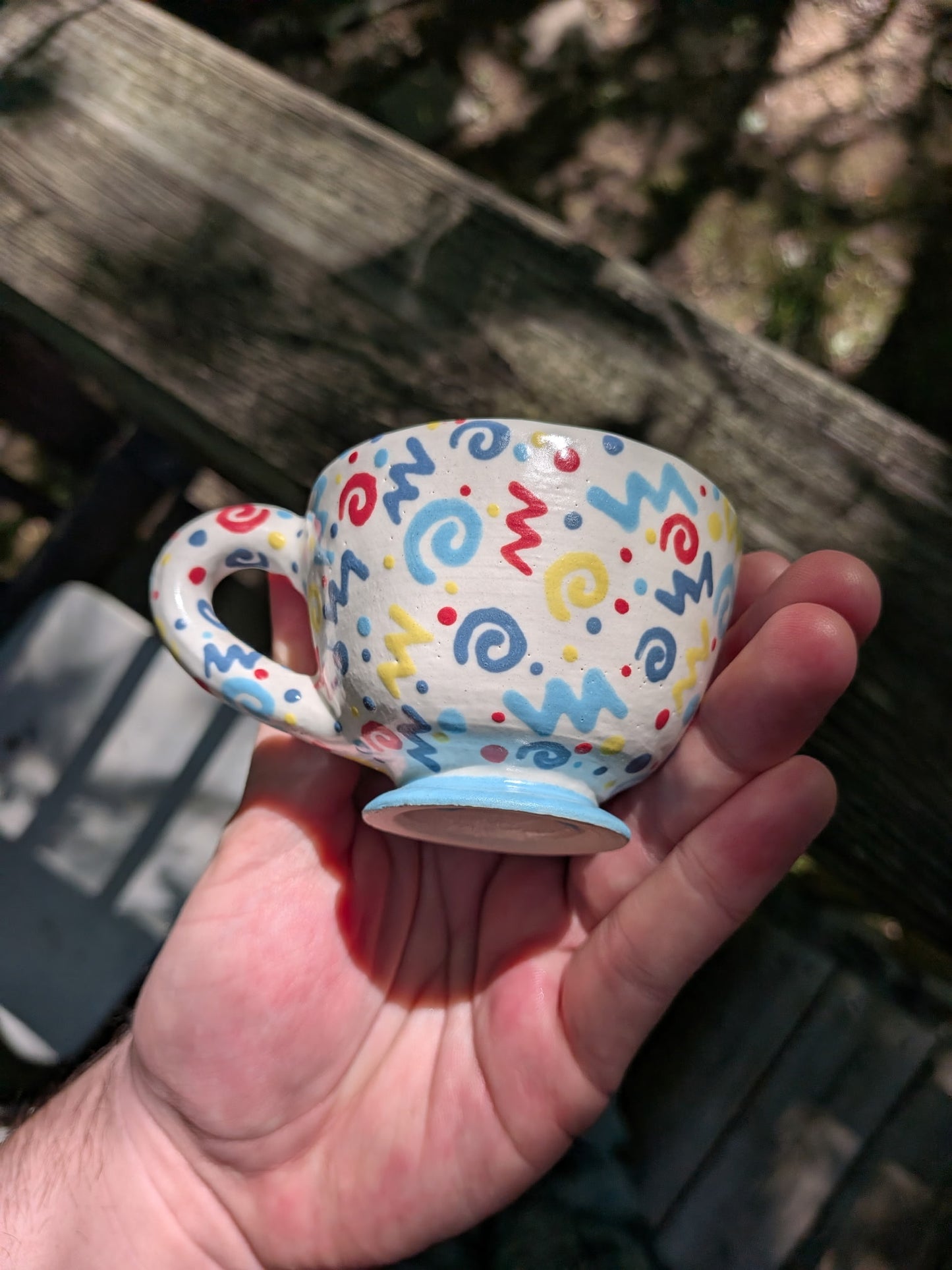 Confetti Teacup Cup and Saucer #1 (no defects)